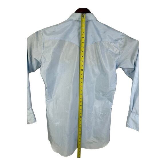 H Bar C Pearl Snap Rodeo Cowboy Eagle El Dorado Ranchwear Western Shirt 15.5 - Picture 9 of 14